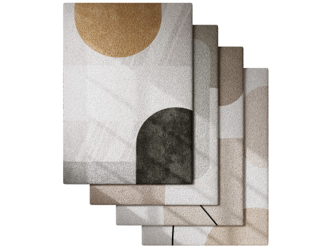 Rug Set 08 3D Model