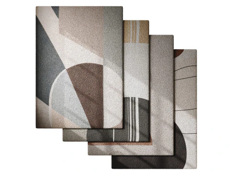 Set di tappeti 10 Modello 3D