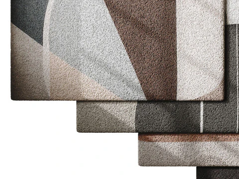 Conjunto de tapetes 10 Modelo 3D