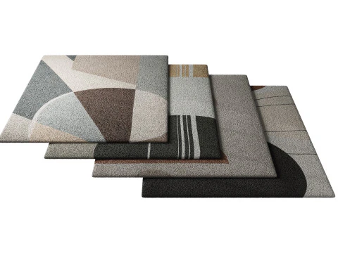 Conjunto de tapetes 10 Modelo 3D