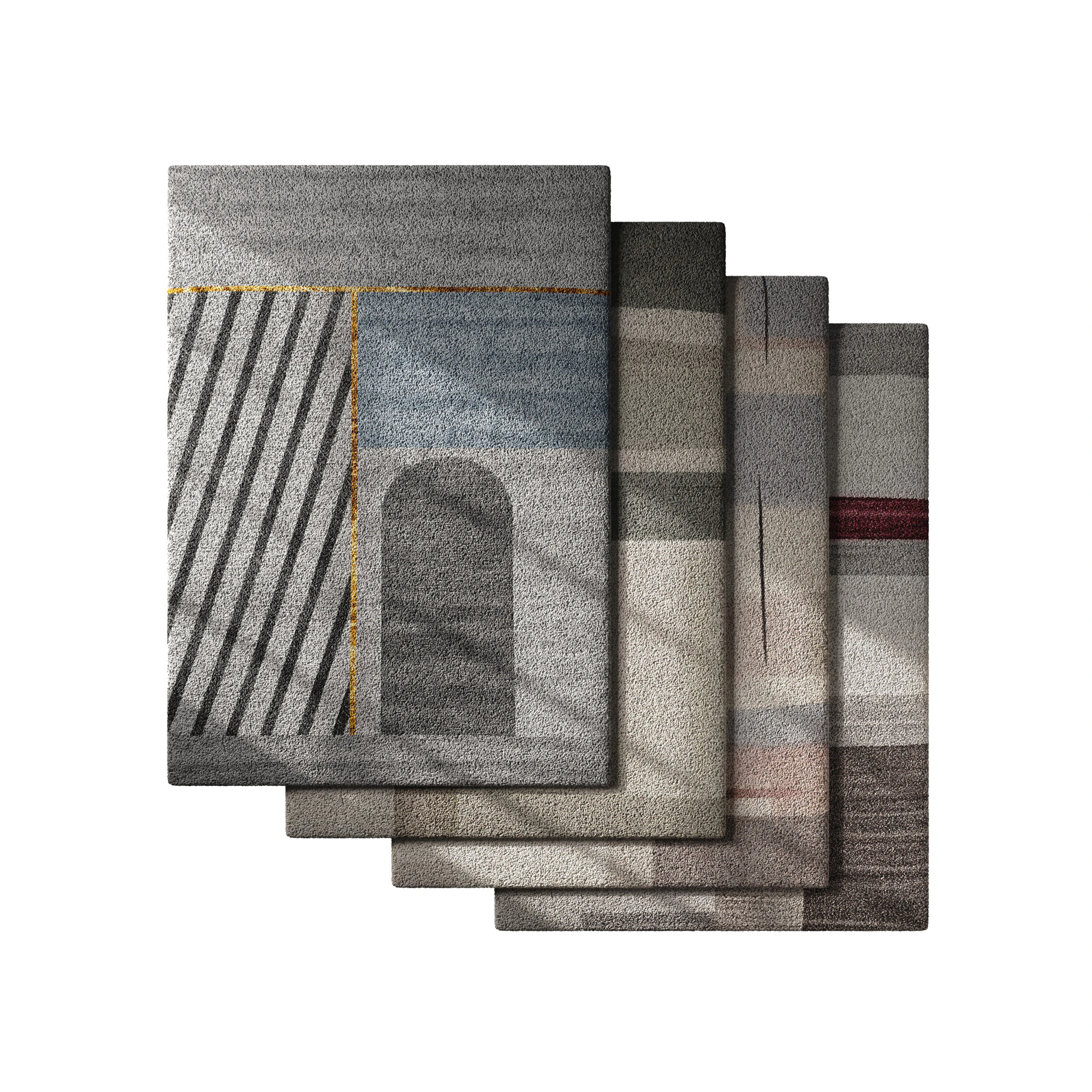 Rug Set 14 3D Model .c4d .max .obj .3ds .fbx .stl .blend 