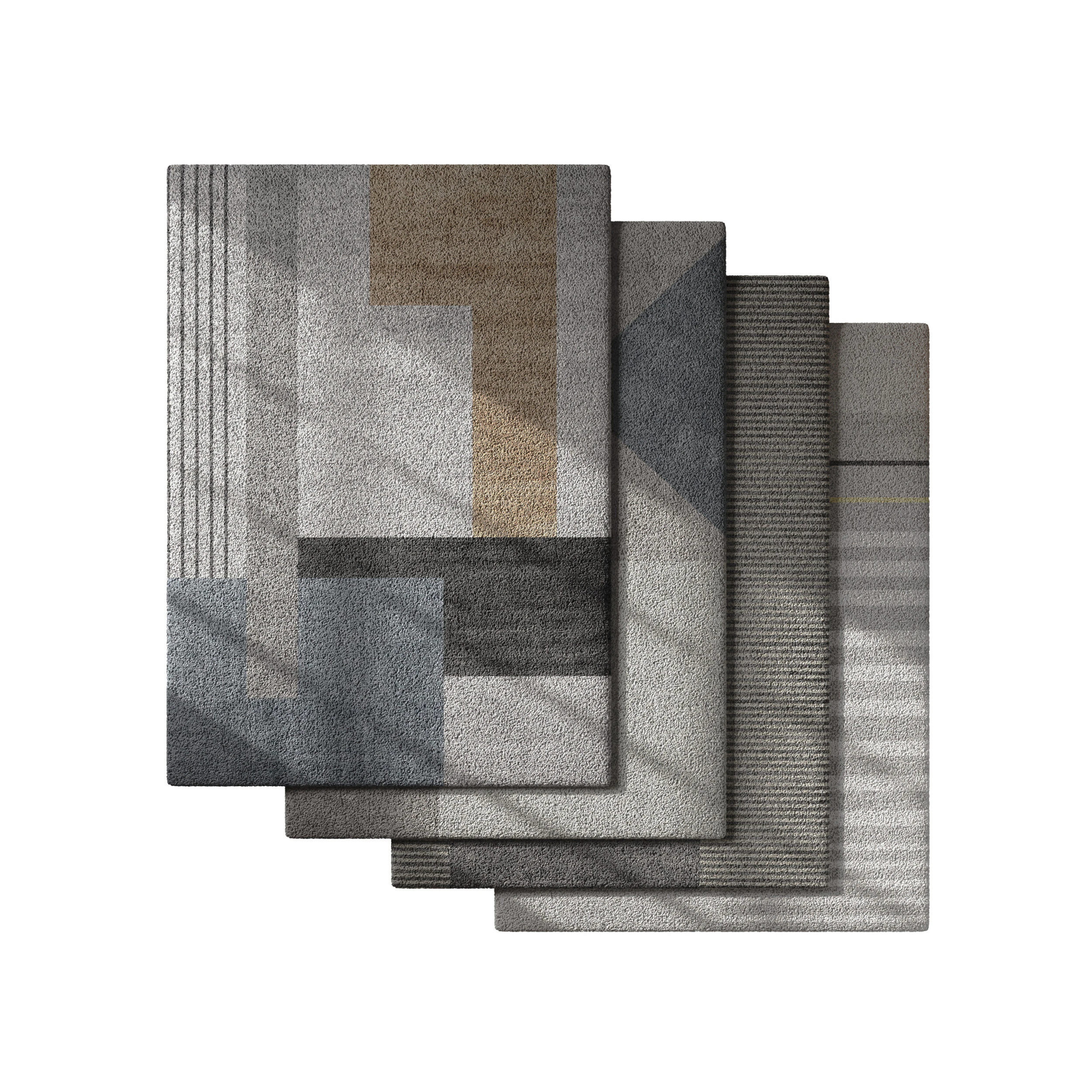 Rug Set 17 3D Model .c4d .max .obj .3ds .fbx .stl .blend 