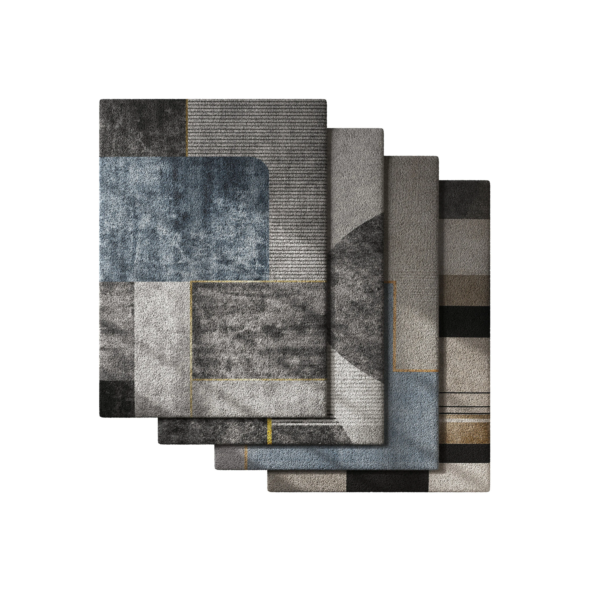 Rug Set 27 3D Model .c4d .max .obj .3ds .fbx .stl .blend
