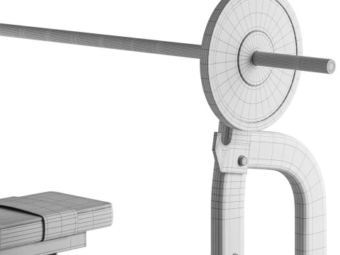 Banco plano ol&iacute;mpico Sierra Modelo 3D