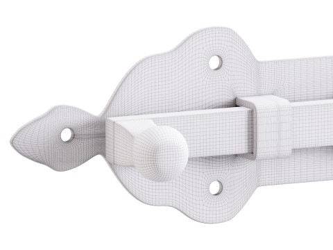 Slide Bolt Door Latch Modello 3D