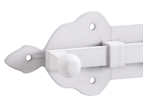 Slide Bolt Door Latch 3D Model