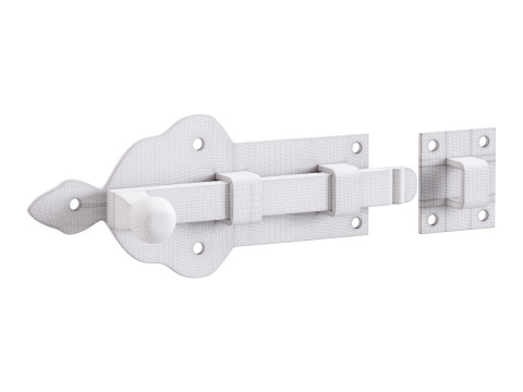 Slide Bolt Door Latch Modello 3D