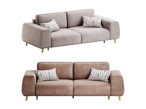 Sofa Laronso Soft Latte 3D Model