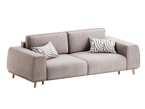 Sofa Laronso Soft Latte 3D Model