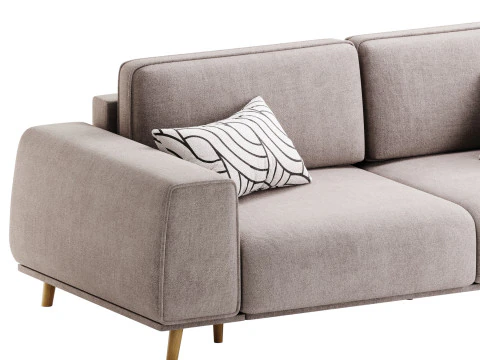Sofa Laronso Soft Latte 3D Model