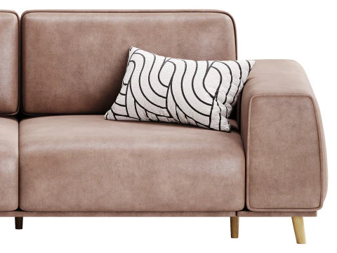 Sofa Laronso Soft Latte 3D Model
