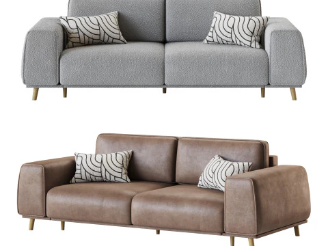 Sofa Laronso Soft Latte 3D Model