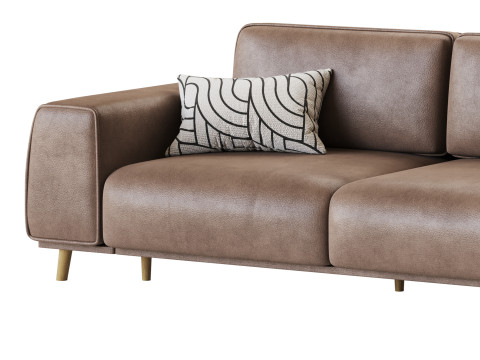 Sofa Laronso Soft Latte 3D Model