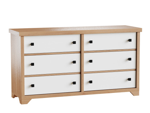 Sumatra 6-Drawer Dresser 3D Model