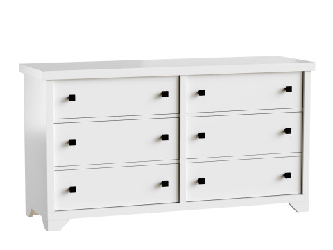 Sumatra 6-Drawer Dresser 3D Model
