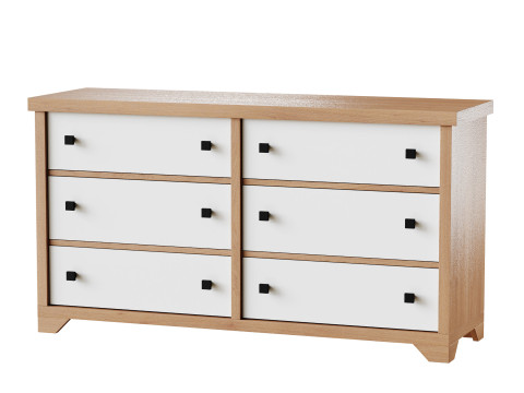 Sumatra 6-Drawer Dresser 3D Model