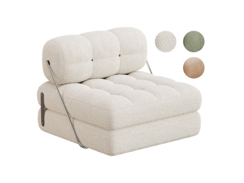 TALIA BOUCLE LOUNGE CHAIR 3D Model