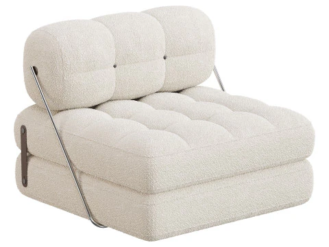 TALIA BOUCLE LOUNGE CHAIR 3D Model