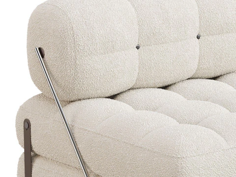TALIA BOUCLE LOUNGE CHAIR 3D Model