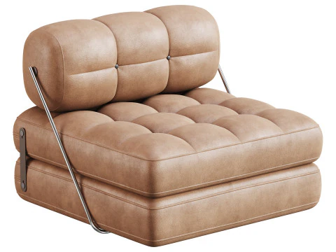 TALIA BOUCLE LOUNGE CHAIR 3D Model