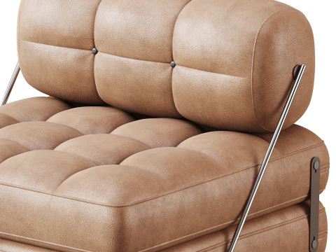 TALIA BOUCLE LOUNGE CHAIR 3D Model