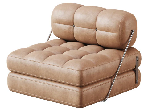 TALIA BOUCLE LOUNGE CHAIR 3D Model
