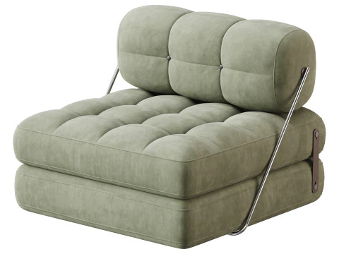TALIA BOUCLE LOUNGE CHAIR 3D Model