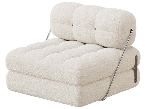 TALIA BOUCLE LOUNGE CHAIR 3D Модель
