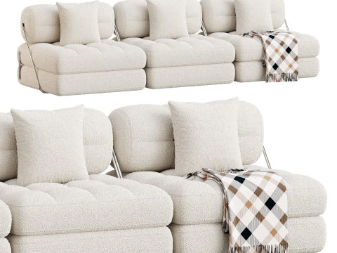 TALIA BOUCLE LOUNGE SOFA 3D Model