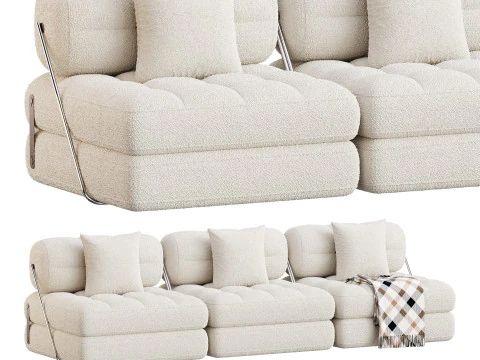 TALIA BOUCLE LOUNGE SOFA 3D Model