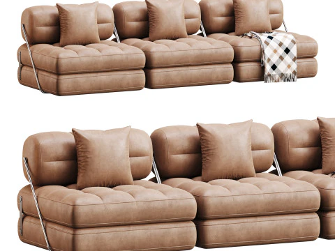 TALIA BOUCLE LOUNGE SOFA 3D Model