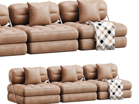 TALIA BOUCLE LOUNGE SOFA 3D Model