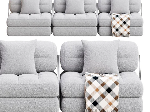TALIA BOUCLE LOUNGE SOFA 3D Model