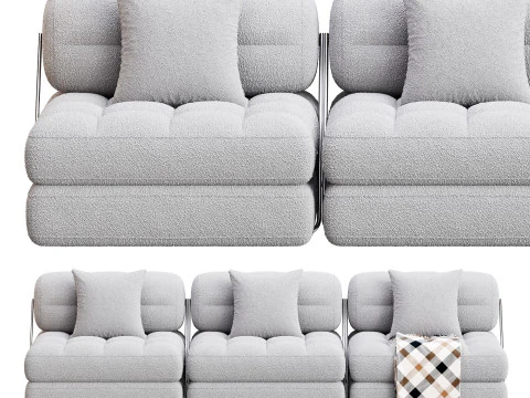 TALIA BOUCLE LOUNGE SOFA 3D Model