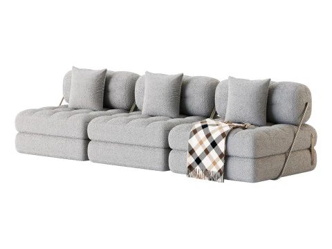 TALIA BOUCLE LOUNGE SOFA 3D Model