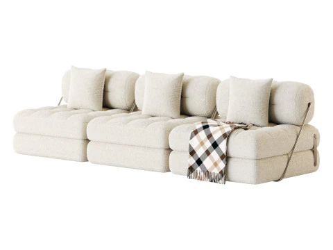 TALIA BOUCLE LOUNGE SOFA 3D Model