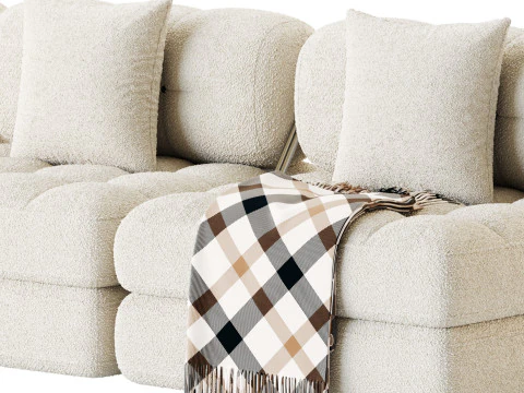 TALIA BOUCLE LOUNGE SOFA 3D Model
