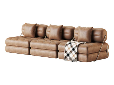 TALIA BOUCLE LOUNGE SOFA 3D Model