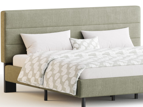 Twin Bed Frame 3D-Modell