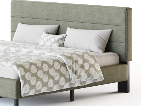 Twin Bed Frame 3D-Modell