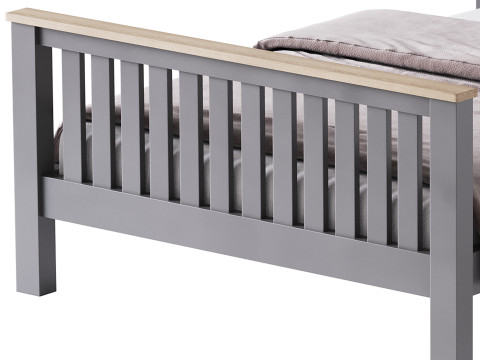 Uhomepro Gray Full Size Bed Modelo 3D