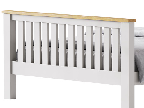Uhomepro Gray Full Size Bed Modelo 3D