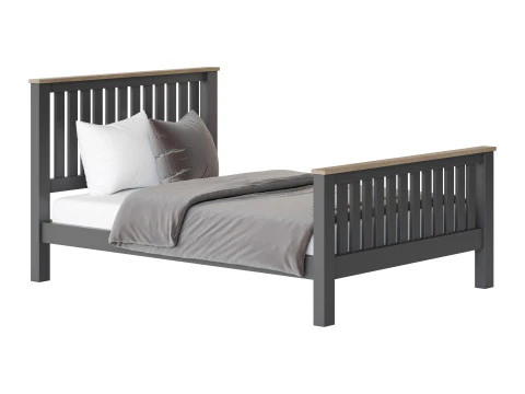 Uhomepro Gray Full Size Bed 3D Model