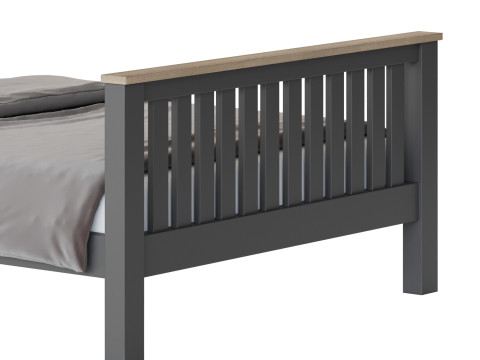 Uhomepro Gray Full Size Bed Modelo 3D