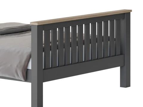Uhomepro Gray Full Size Bed 3D Model