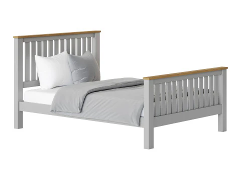 Uhomepro Gray Full Size Bed 3D Model