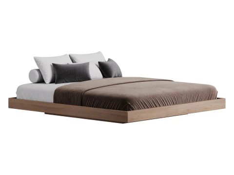 Letto con piattaforma Espresso Modello 3D