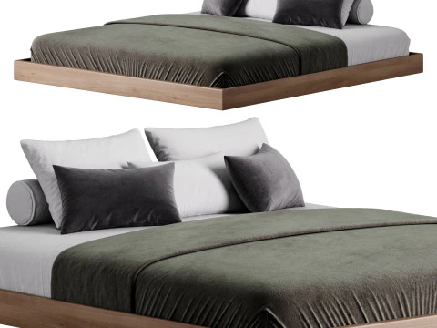 Letto con piattaforma Espresso Modello 3D