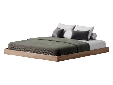 Letto con piattaforma Espresso Modello 3D