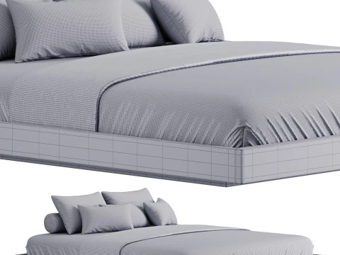 Letto con piattaforma Espresso Modello 3D